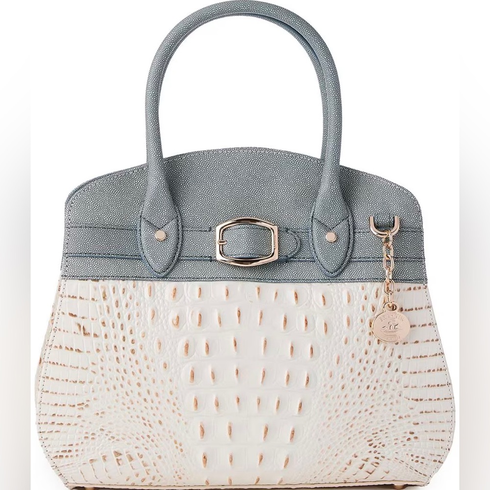 BRAHMIN | Rosette Snowball Minden Satchel & Wallet NWT